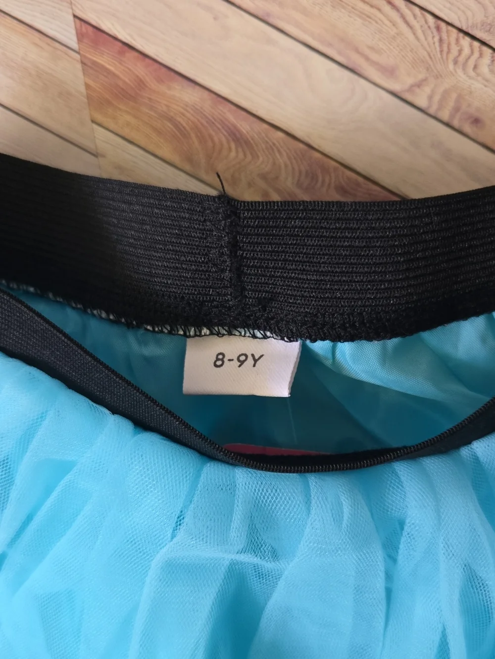 Girls Turquoise Ballet Tutu Skirt Dance Halloween Costume Birthday Party Sz 8-9Y